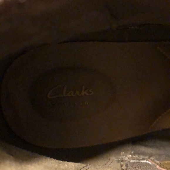 Clarks suede brown ankle booties size 9 1/2 - Picture 4 of 8